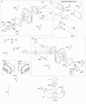 Cylinder Head Gasket Set - Valve Intake Manifold Valves Diagram and Parts List for 441577-0112-E1  Briggs and Stratton Engine